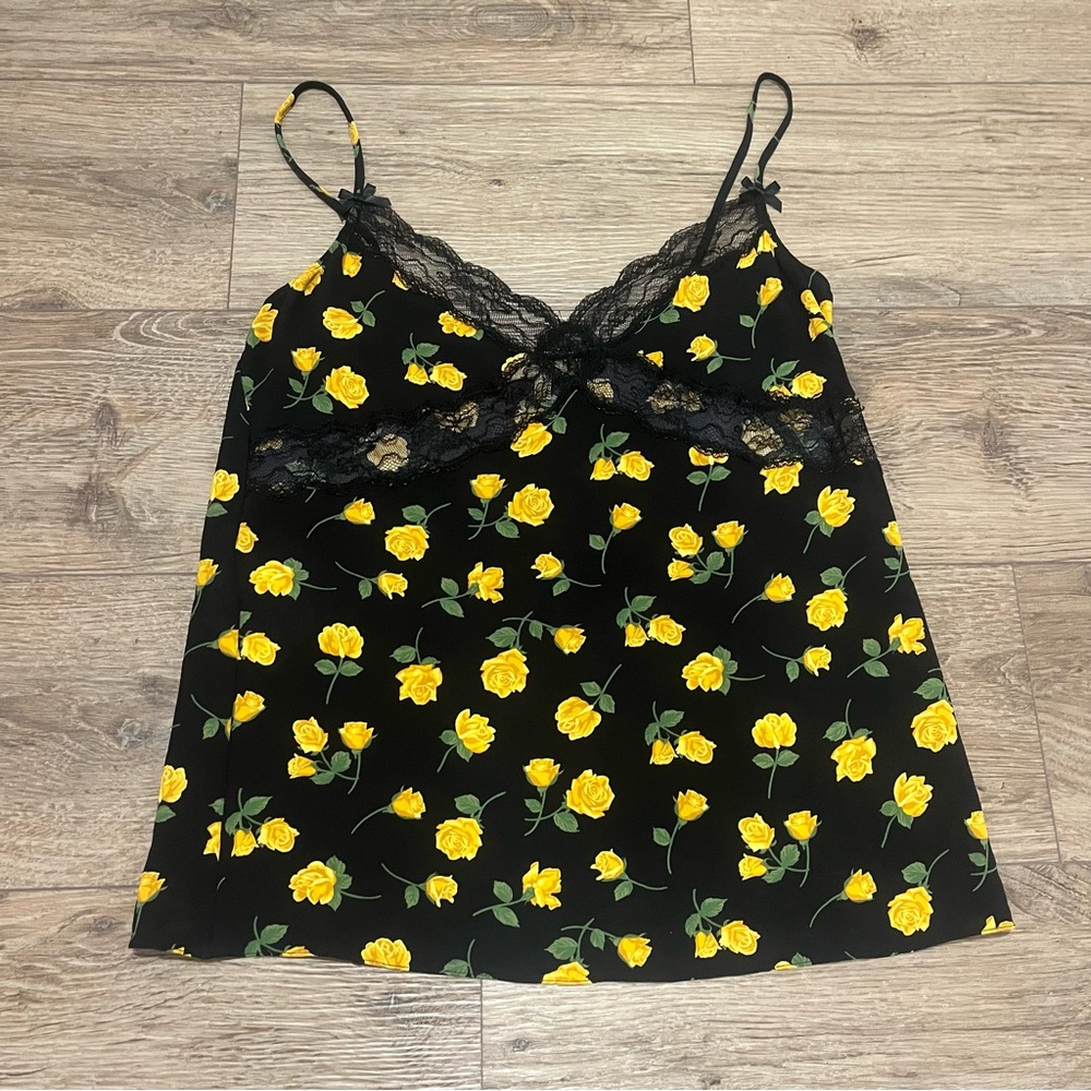 Michael Kors collection 100 perfect silk lace cami